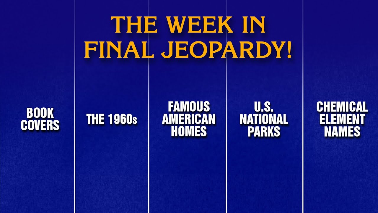 A Week in Final Jeopardy!: 6/16/25-6/20/25 | JEOPARDY!