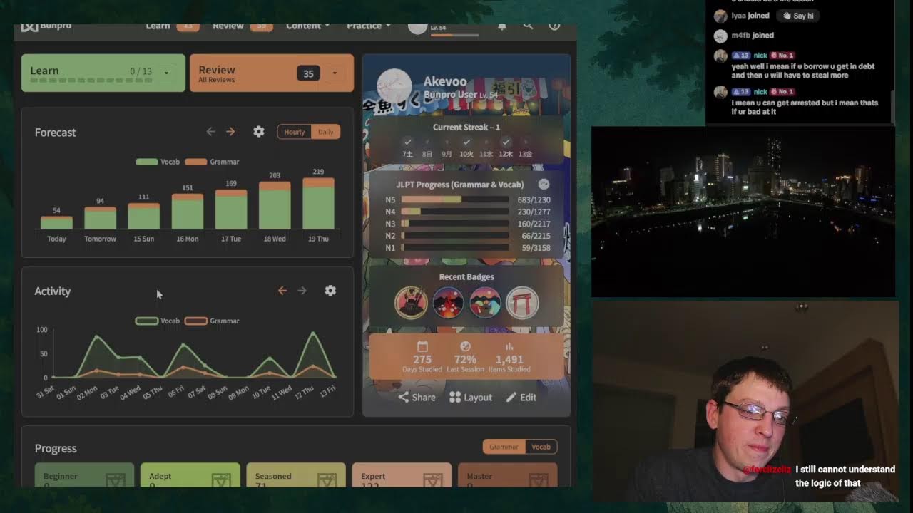 WaniKani Day 309 + BunPro Day 275 Daily Japanese Study