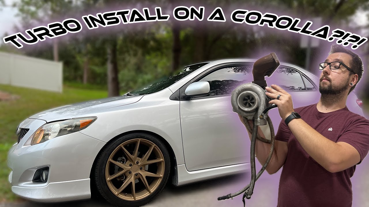 TURBO INSTALL ON TOYOTA COROLLA PT 1.