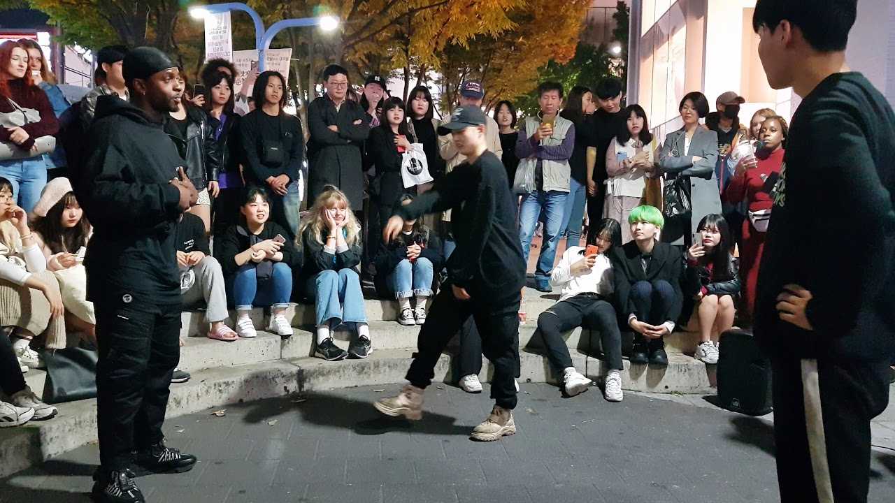 20191021 홍대 대박!!~어쩌다 외국인(Foreigner)과 벌어진 댄스배틀(Dance battle) 01 - 에너자이주(energyju)외 연합버스킹 중에서