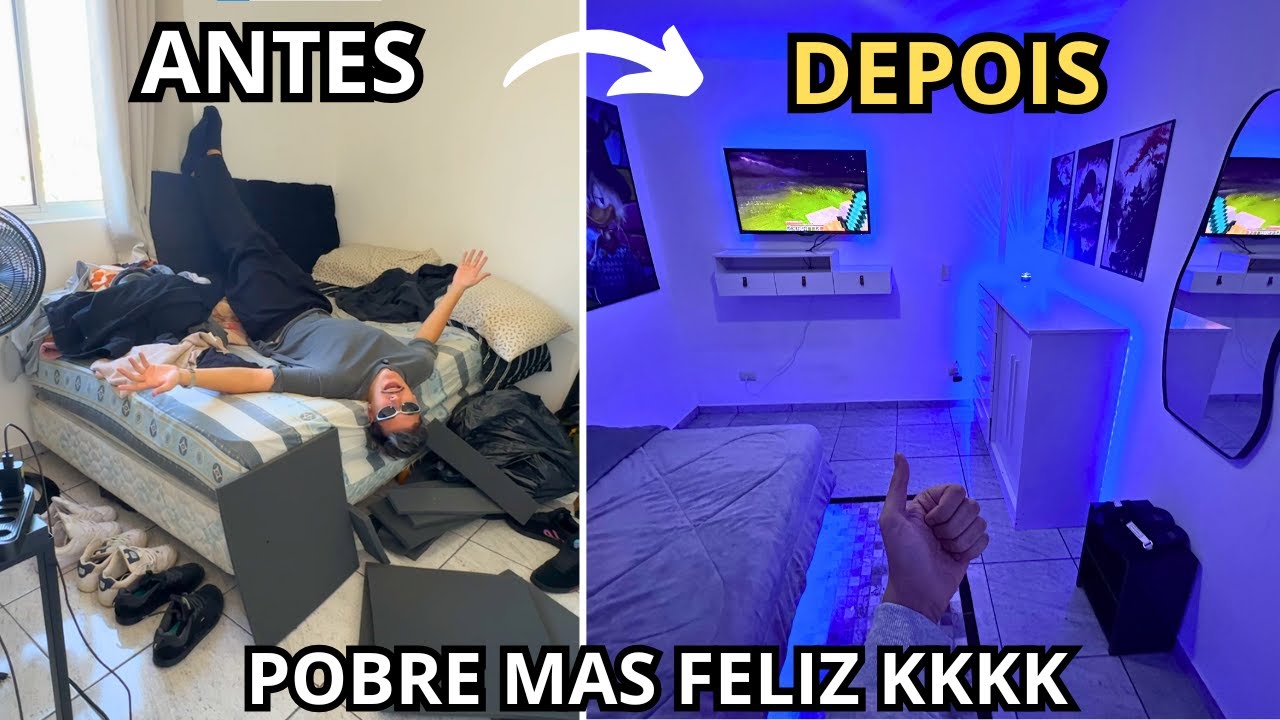 TUNANDO meu QUARTO no APARTAMENTO NOVO