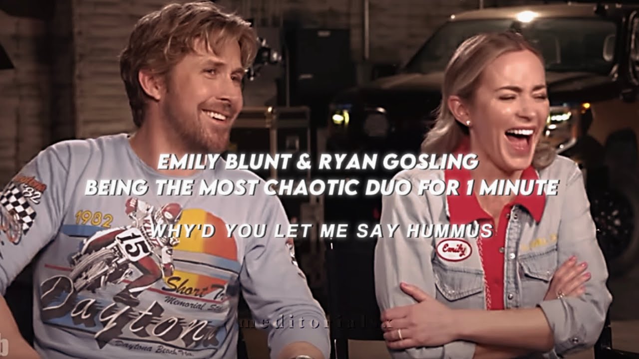 Emily Blunt & Ryan Gosling being the funniest duo for 1 minute + extra Fall Guy BTS bloopers