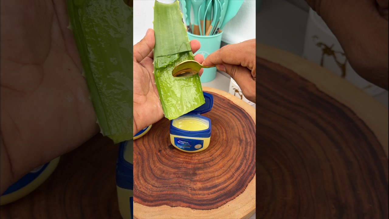 Wymieszaj aloes z wazeliną, a będziesz zaskoczony #szorty #porady