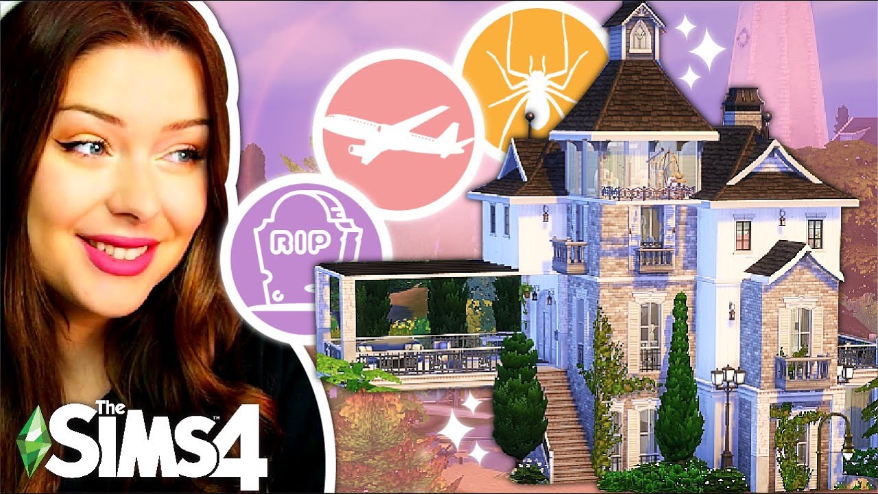 Строительство дома, вдохновленного разными СТРАХАМИ из The Sims 4