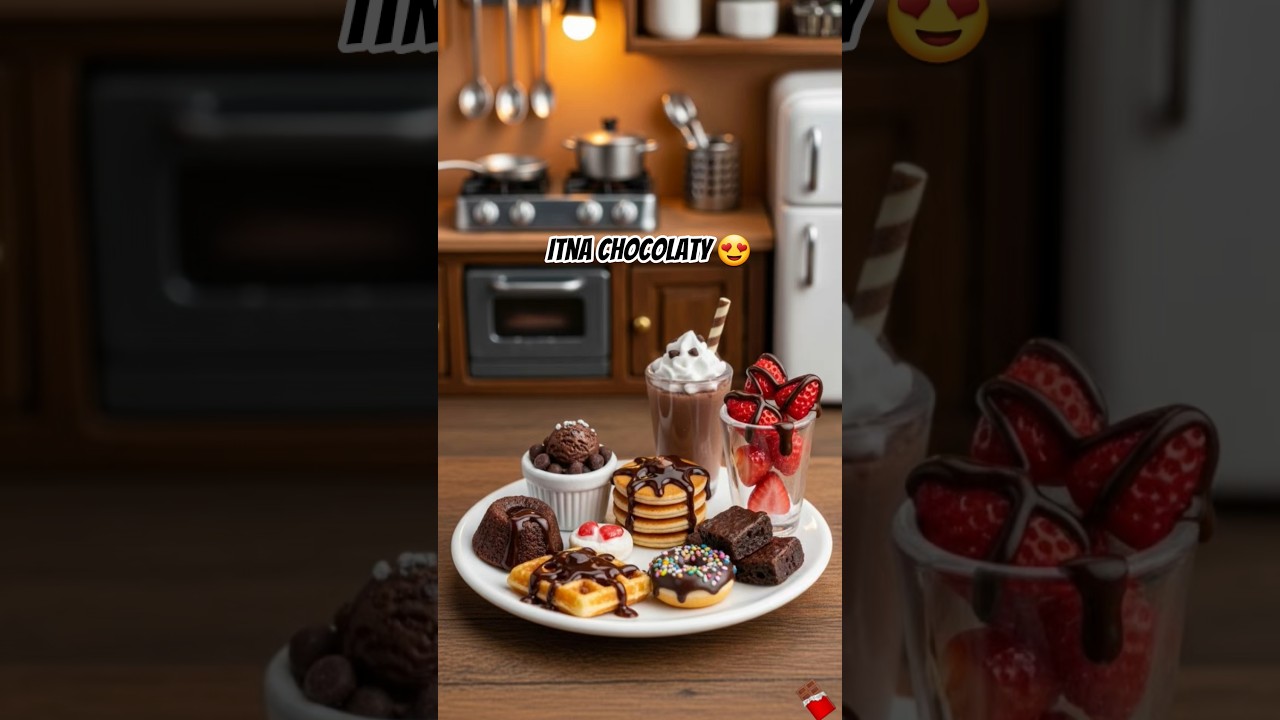Chocolate heaven in one tiny plate 🍫#shorts #viral #trending #shortsfeed #chocolate