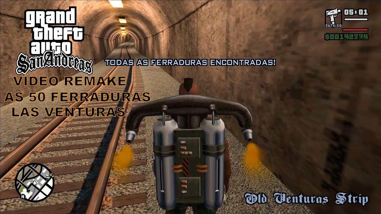 GTA SAN ANDREAS - COLETÁVEL - As 50 Ferraduras em Las Venturas - Vídeo REMAKE