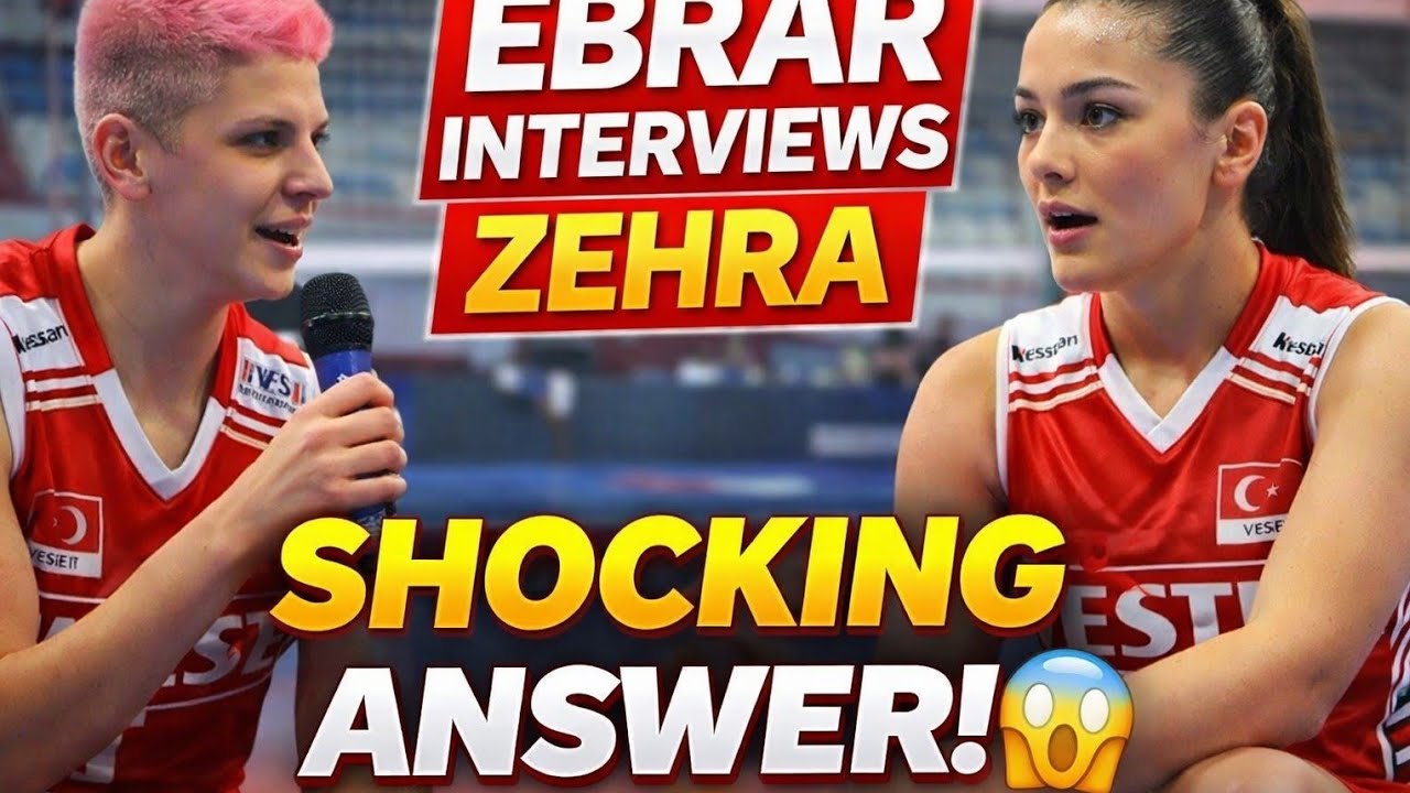 Zehra Güneş Reacts to Ebrar’s Tough Questions 🔥 Exclusive Interview | Ebrar Karakurt | #volleyball 