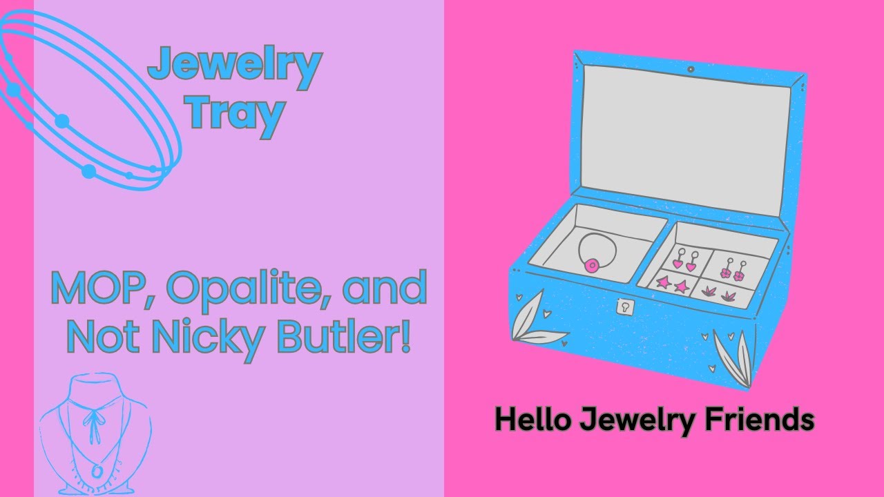 Jewelry Tray Mother of Pearl, Opalite, and NOT Nicky Butler