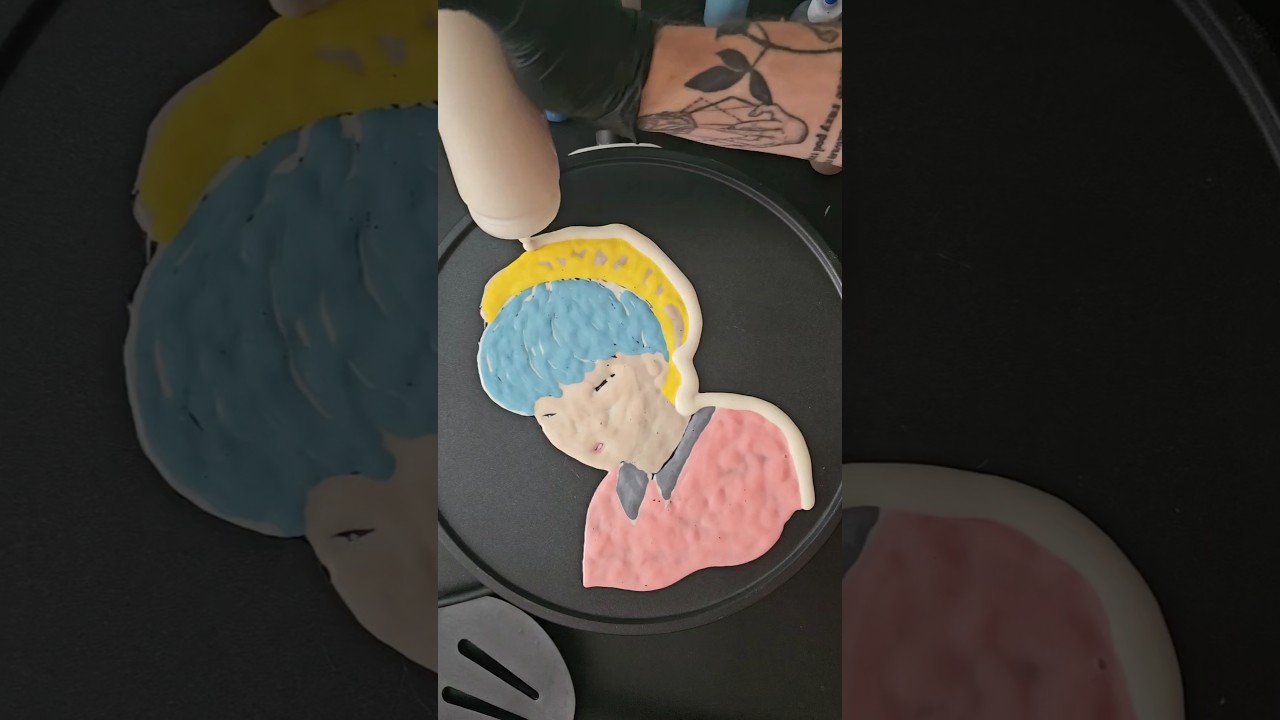 Making Baby Saja - Kpop Demon Hunters Saja boyz pancake art #kpop #sajaboys