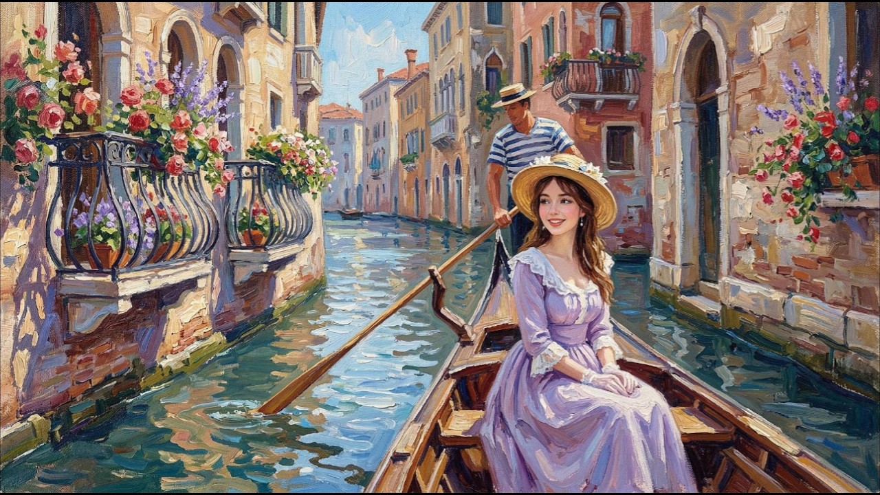 Monet-Inspired Visual Poem | Relaxing Classical Music in Romantic Venice