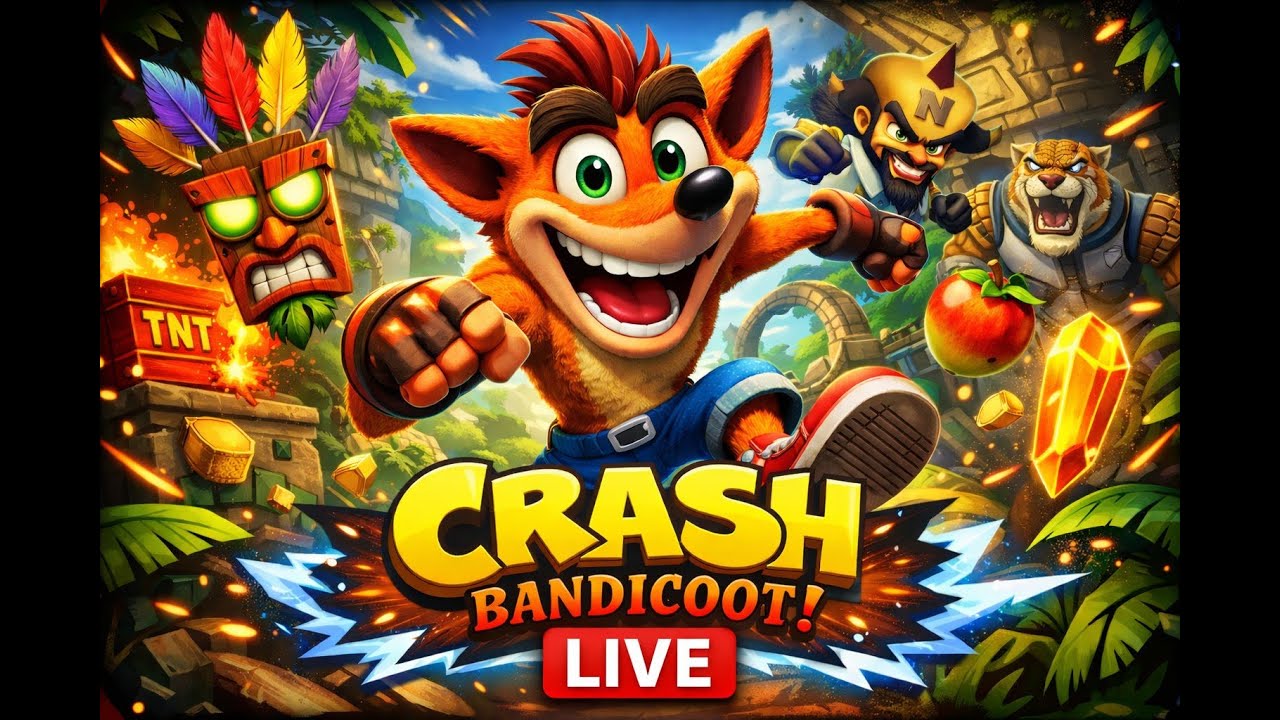 Crash Bandicoot LIVE !!! #2  🎮🔥🎆❄️✨ BALKAN