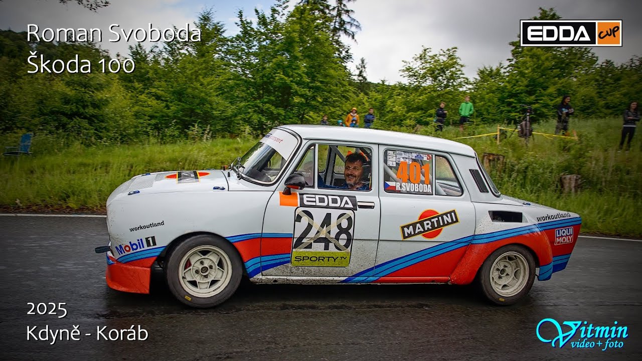 Škoda 100 - Roman Svoboda - Kdyně-Koráb 2025 - EDDA CUP - Drift + Kat - E-1400 - 1st place