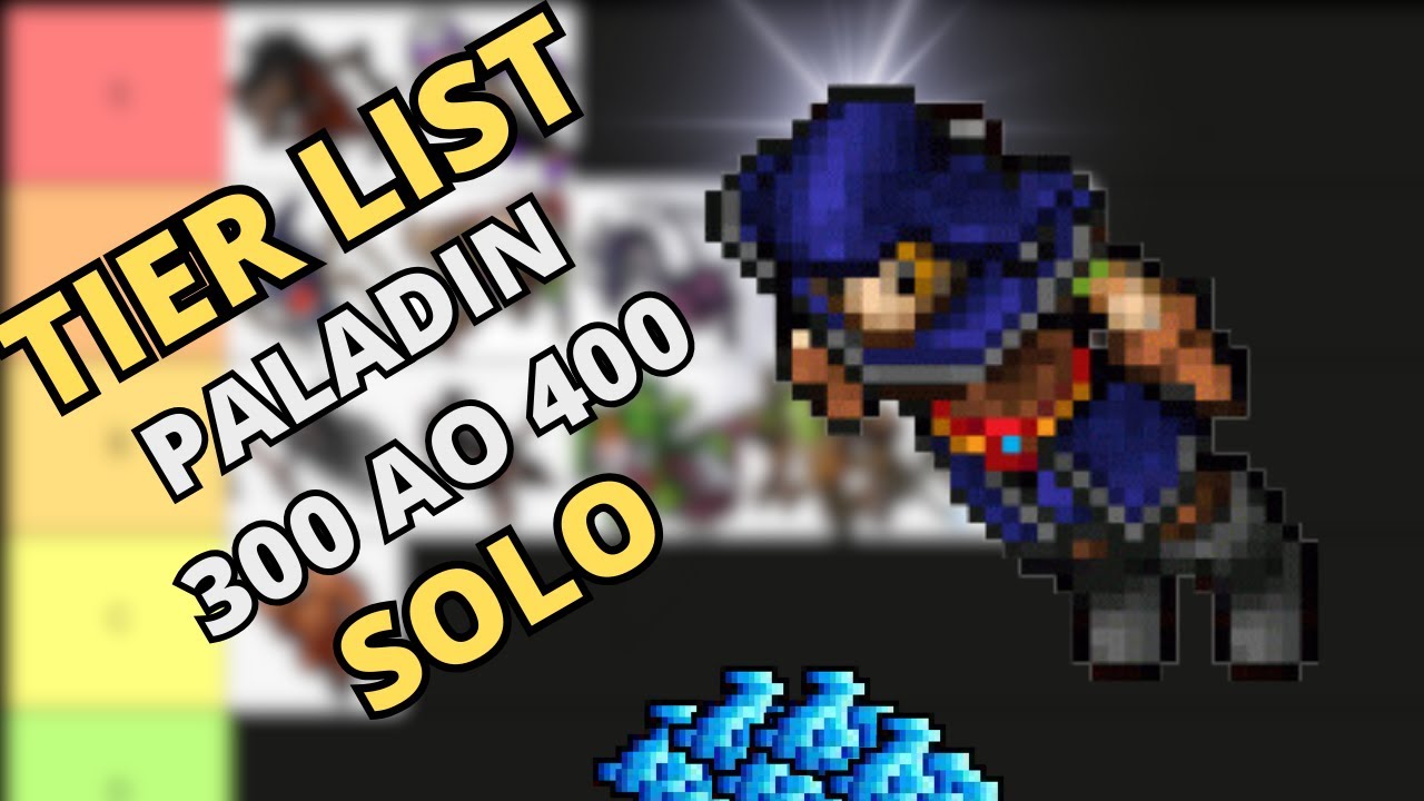 TIBIA -TIER LIST PALADIN HUNT SOLO 300 AO 400