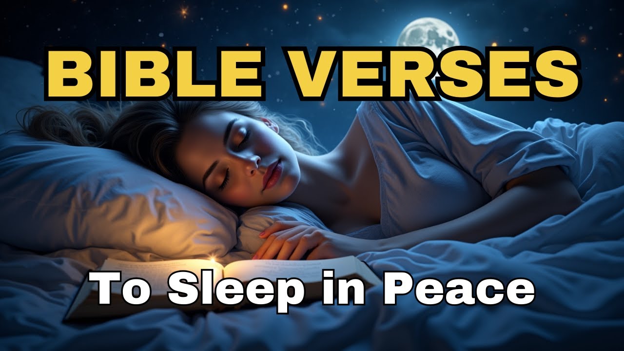 Bible Verses to Sleep | Spoken Bible with Deep Reflections of Peace | Relaxing Rain Sound