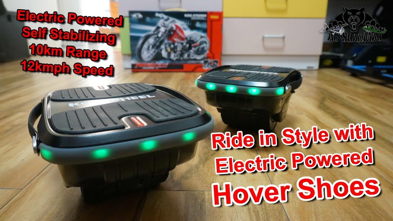 Learn to skate in 5 minutes electric powered self balancing Hover shoes