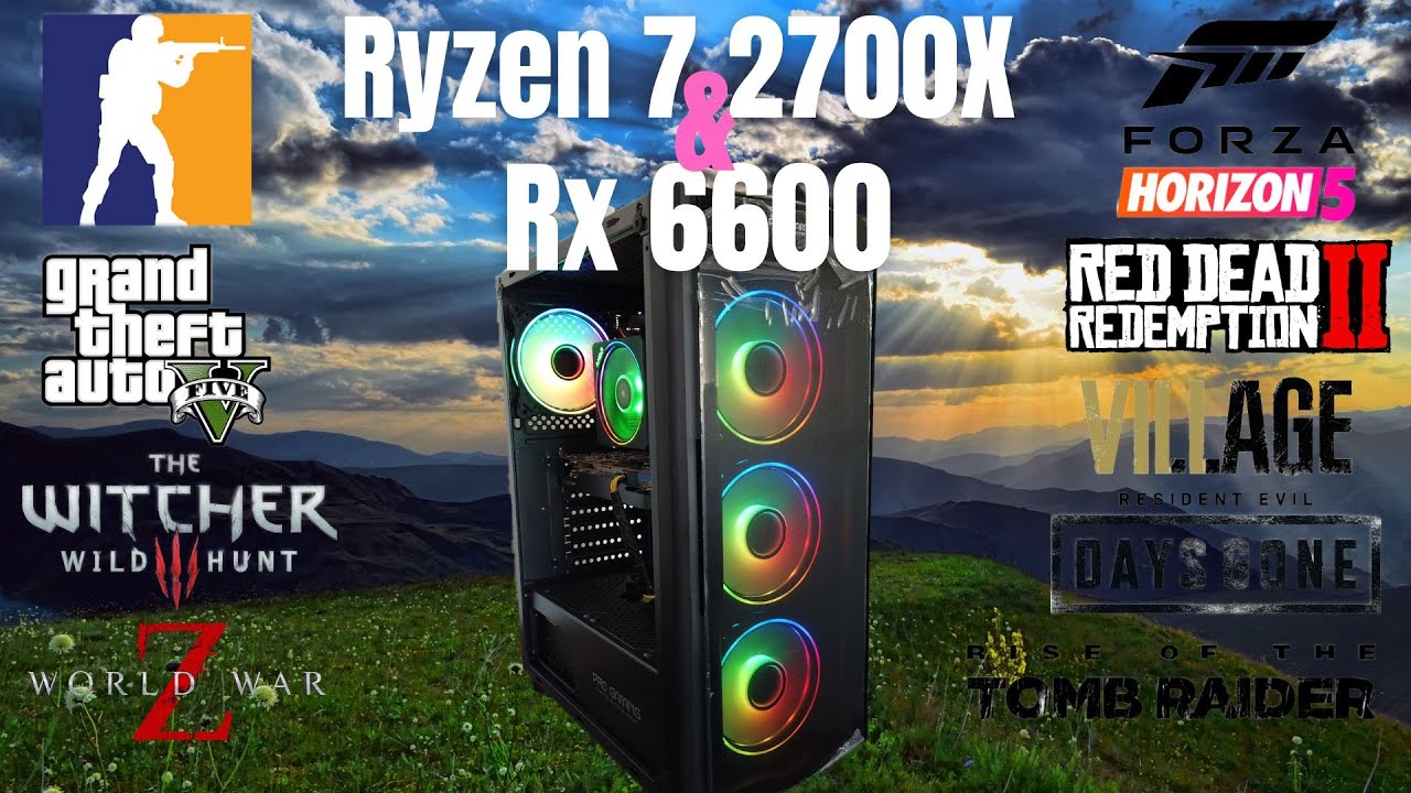 Ryzen 7 2700X & Rx 6600 GameTest & Benchmark