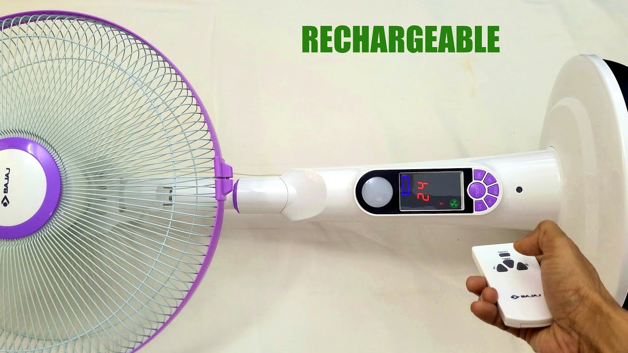 Best Pedestal Fan? - BLDC Motor | Rechargeable | Remote - Bajaj Nuvo