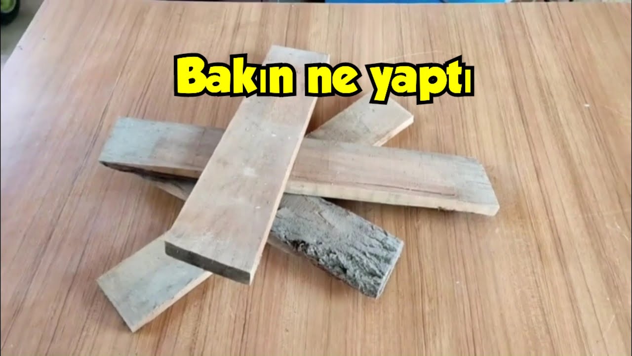 Artık tahta parçalarını atmayın, geri dönüşüm projesi