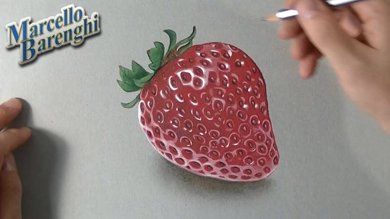Strawberry Drawing 🍓 Easy and Realistic