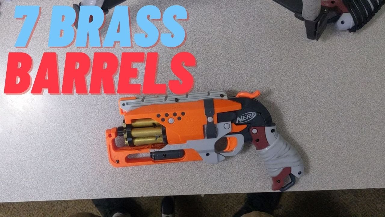 Nerf Hammershot - 7 Brass Barrel Blaster Mod