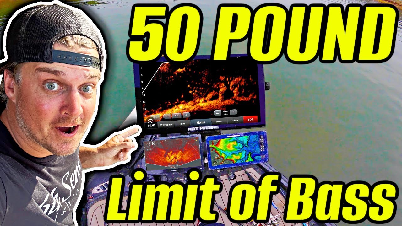 World's BIGGEST Fish Finder = 50 Pound Limit of Bass!!