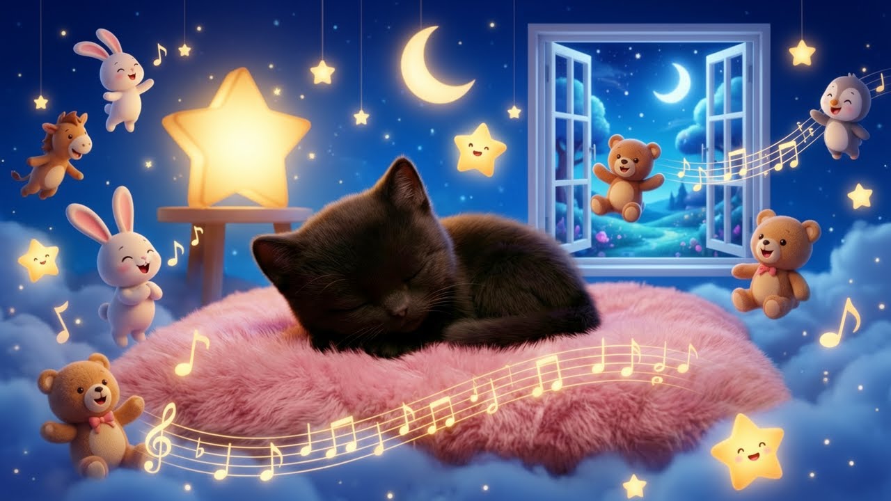 Gatito Travieso se va a dormir 🐾 Canción de Cuna Relajante para Bebés | Rimas y Risas