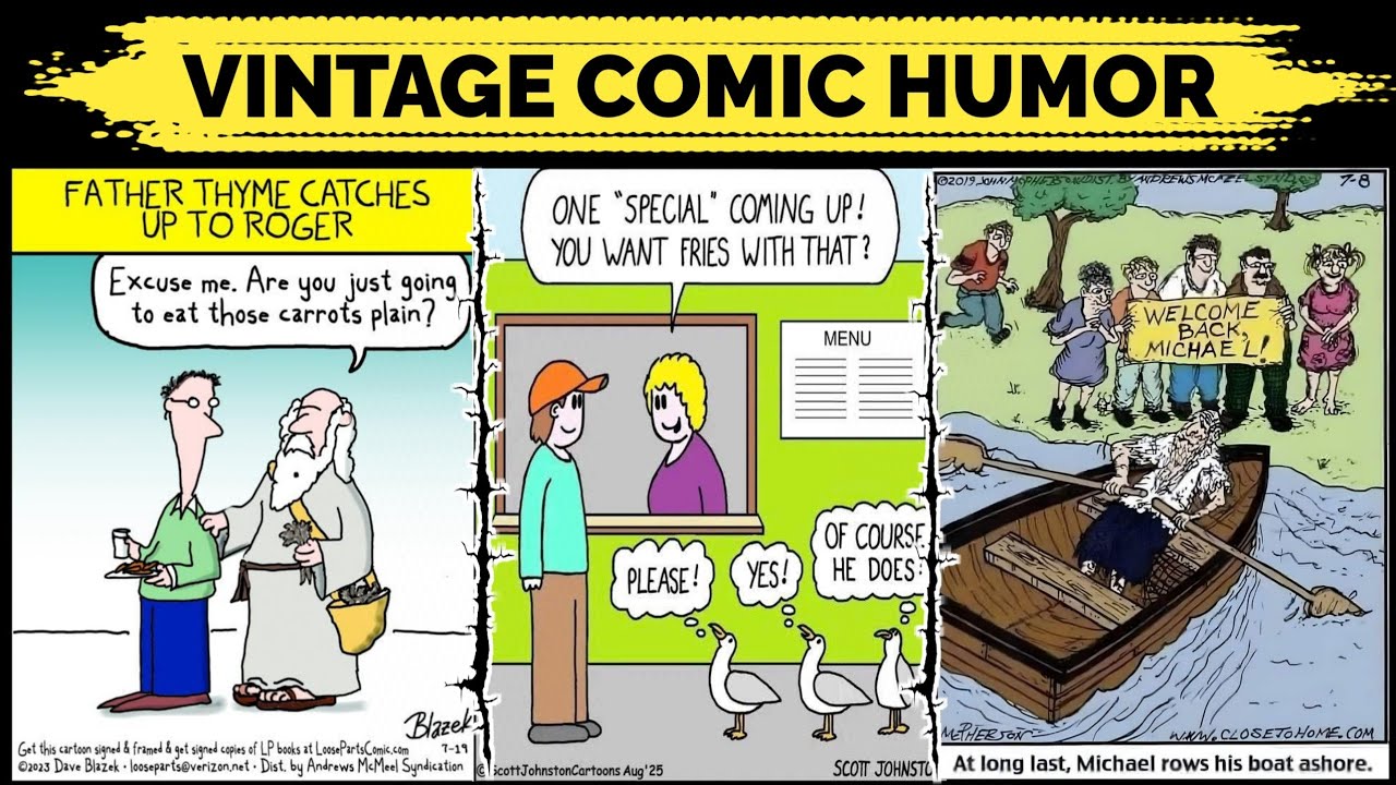 Vintage Comic Humor You'll Never Forget 🤣 | Hilarious Classic Cartoon Compilation