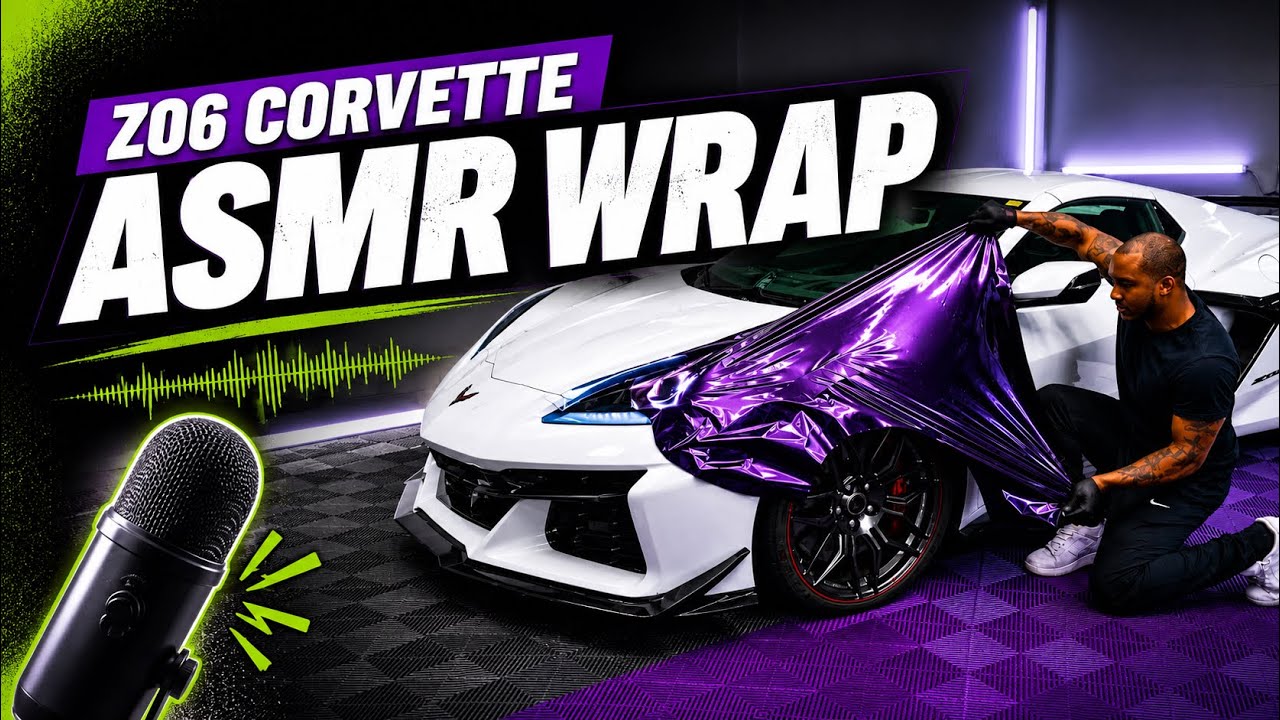 Z06 Corvette ASMR Wrap Guide + Full Disassembly!