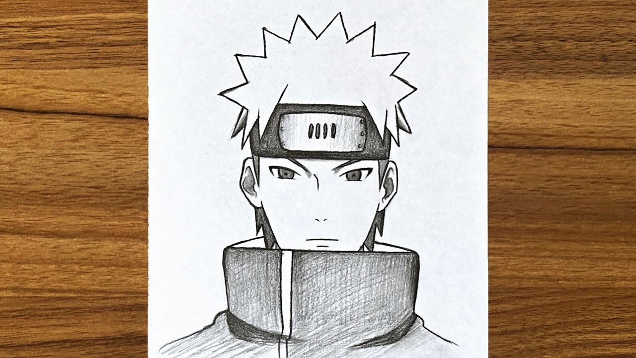 how to draw Yahiko from naruto step by step || naruto drawing easy || How to draw anime step by step