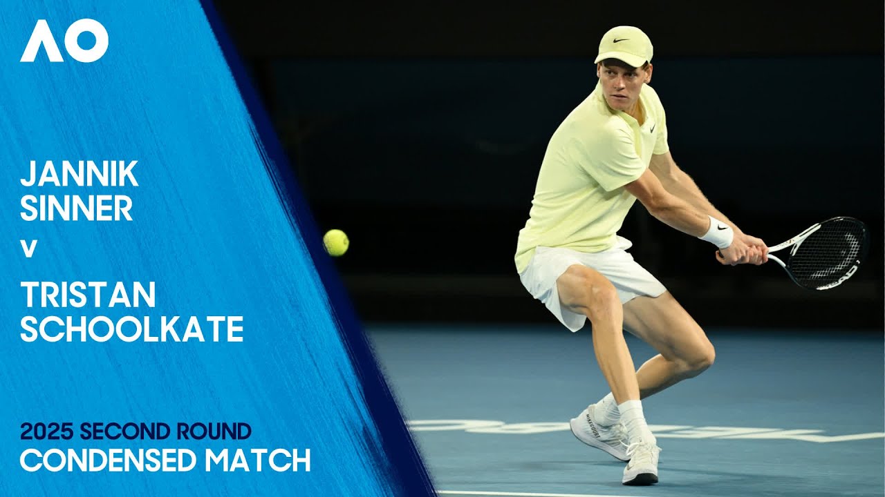 Jannik Sinner v Tristan Schoolkate Condensed Match | Australian Open 2025 Second Round
