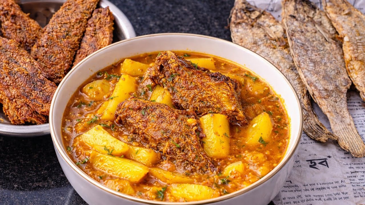 পোয়া বা পান্না শুঁটকী রেসিপি/ shutki recepie/ alu diye shutkijhol #dryfish #dryfishrecipe #shutki 