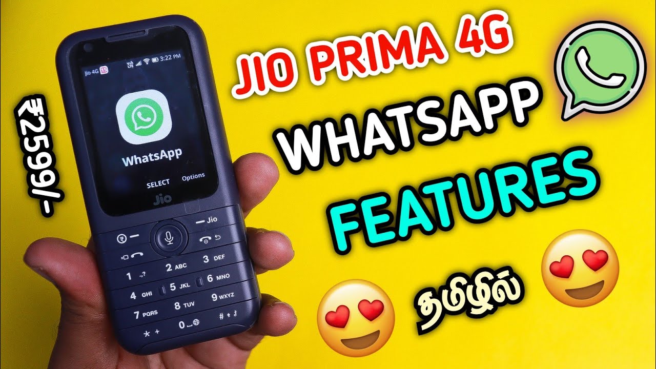 😎 Jio Phone Prima 4G Review Tamil ⚡ How To Use WhatsApp In Jio Phone 😍 Jio Phone Prima 4G WhatsApp 🔥