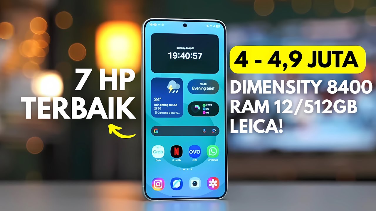 7 Hp 4 Jutaan Terbaik Dimensity 8400, Ram 12/512GB, Kamera Leica Tahun 2026