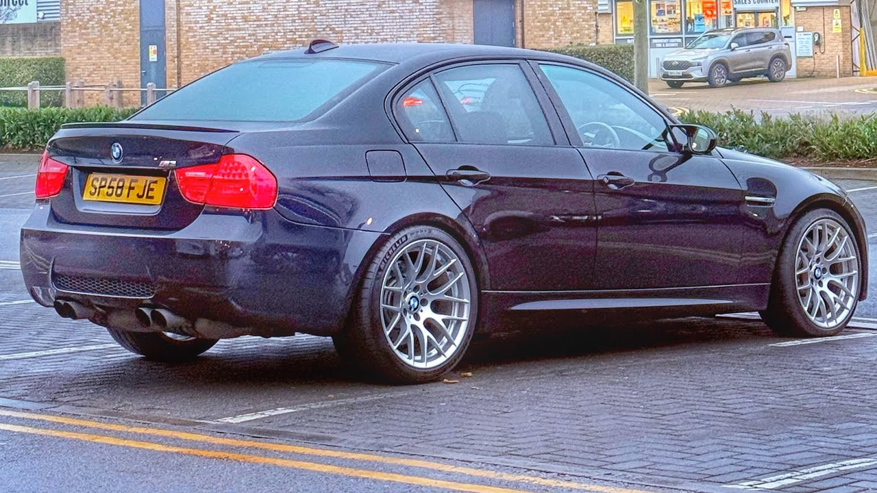 BMW M3 E90 moves fast. Carbon Plenum and Eventuri tune, makes 440 hp.