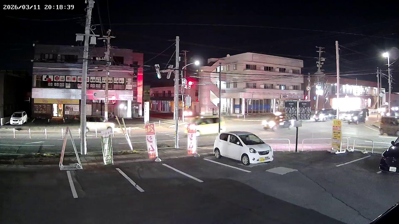 山形県山形市城西町交差点ライブカメラ Yamagata Yamagatashi Live camera.world.cam