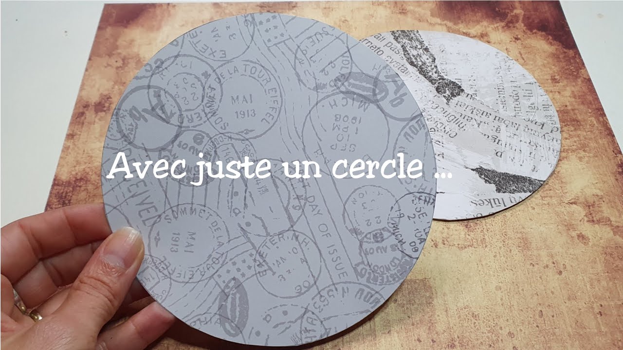 Idée pour ton Junk Journal (67) Jolie pochette avec juste un cercle en papier