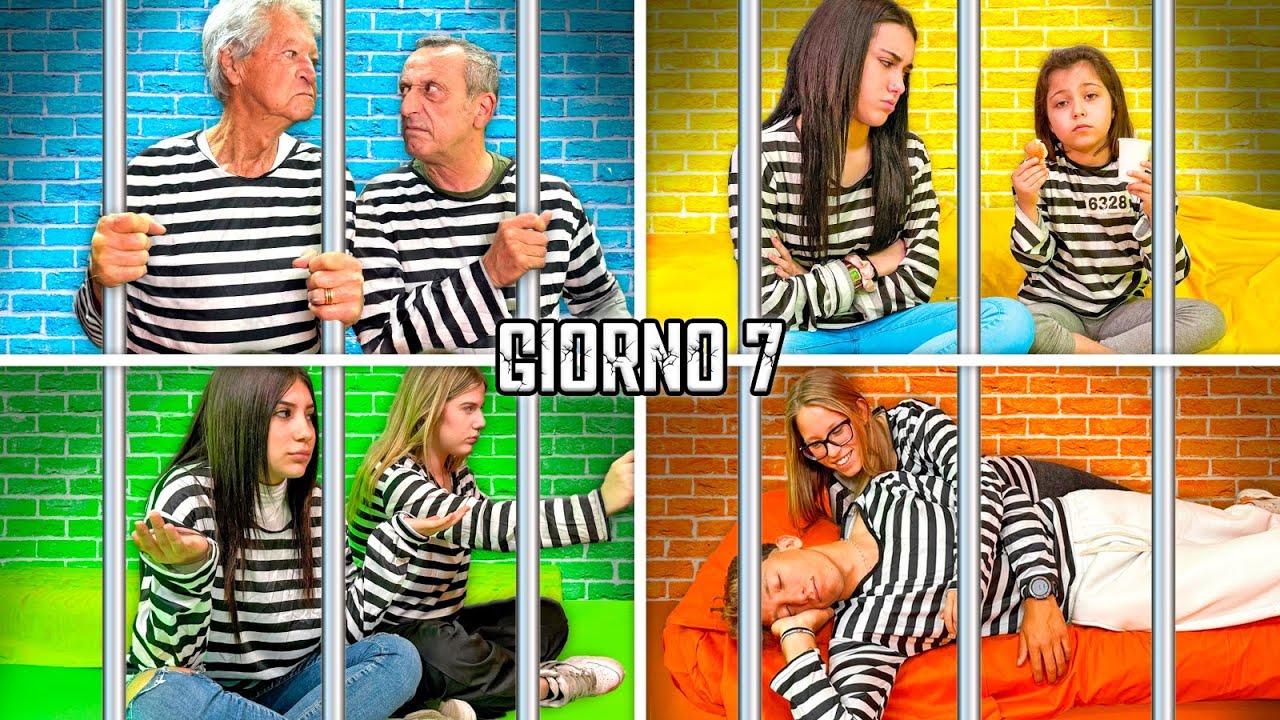 SOPRAVVIVIAMO NELLA PRIGIONE NEL TUO COLORE PER 24 ORE CON I NOSTRI AMICI!