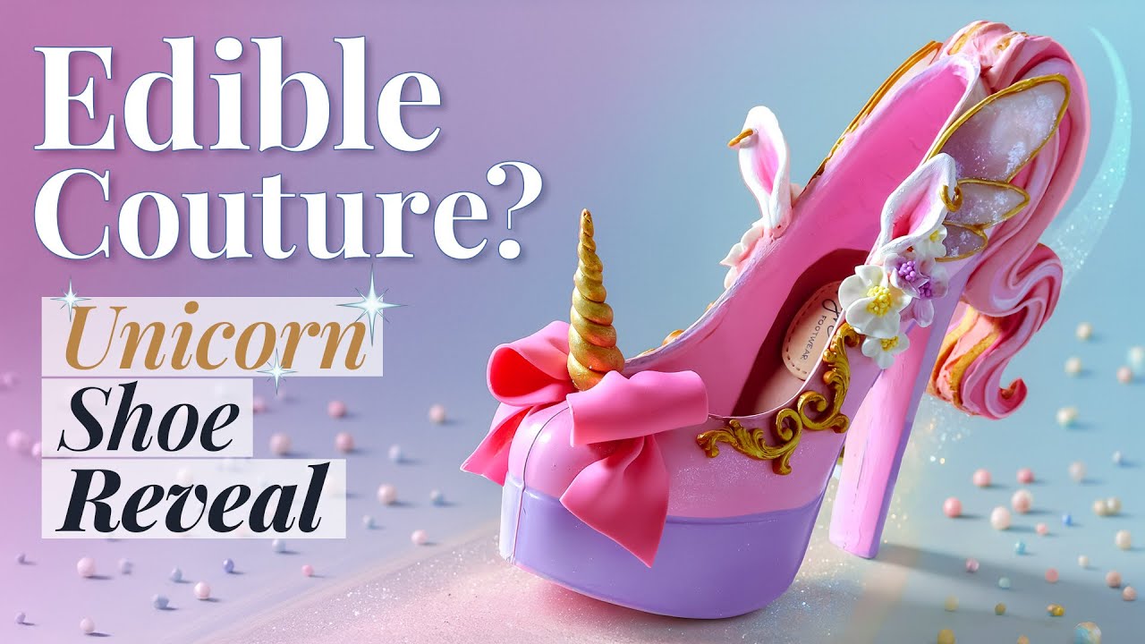 Edible Fashion! How I Made a CHOCOLATE Unicorn High Heel Shoe 🦄