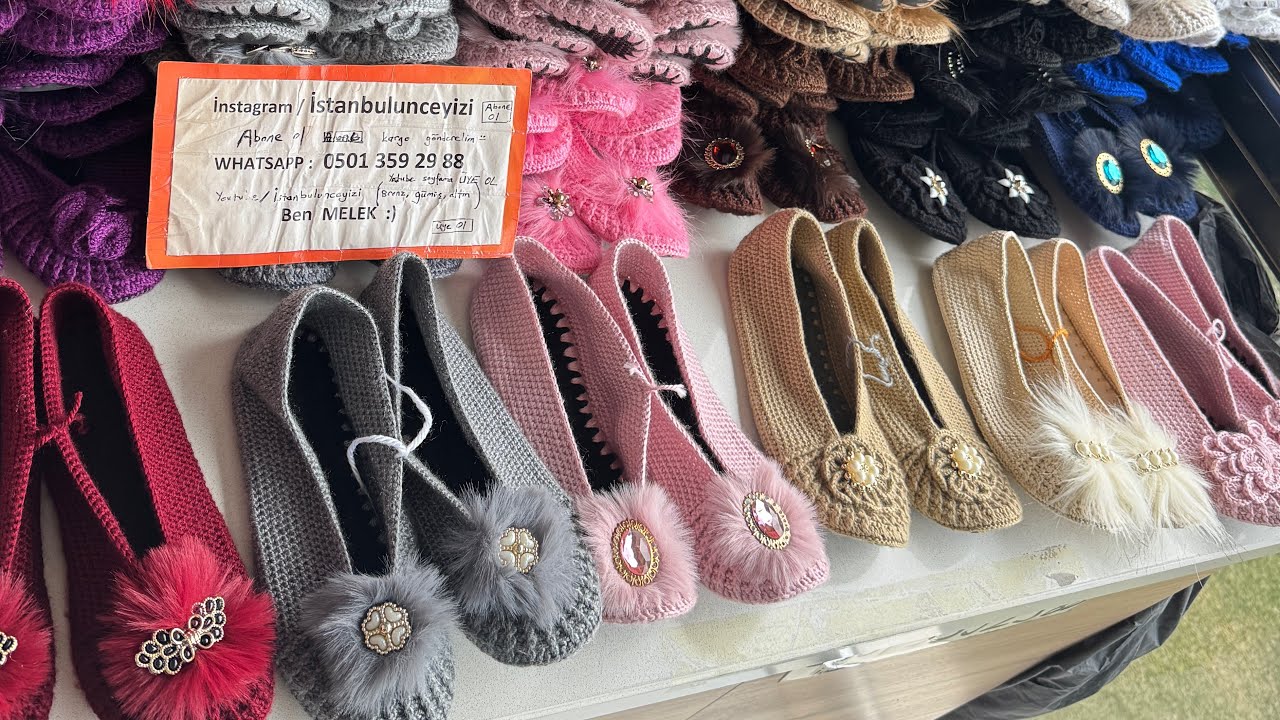 El örgüsü babet, ayakkabı, İstanbul’un en iyi çeyiz alışveriş yeri.#istanbulunceyizi #örgü #knitting
