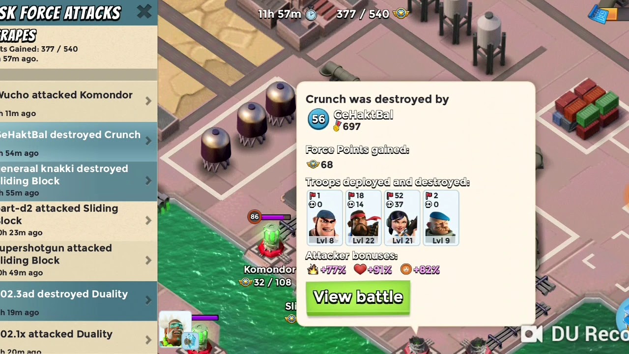 Boom beach sour grapes crunch solo