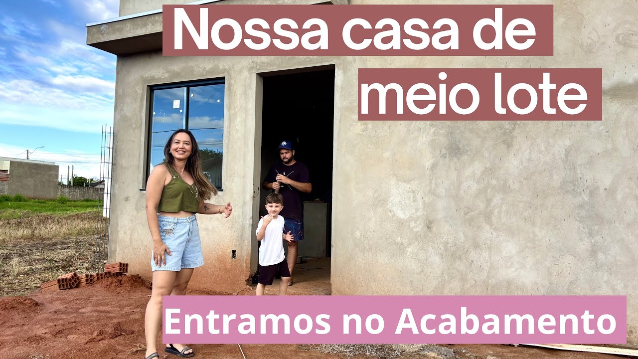 ENTRAMOS NO ACABAMENTO| VIDROS INSTALADOS| Tour pela Nossa casa de 60m2. 