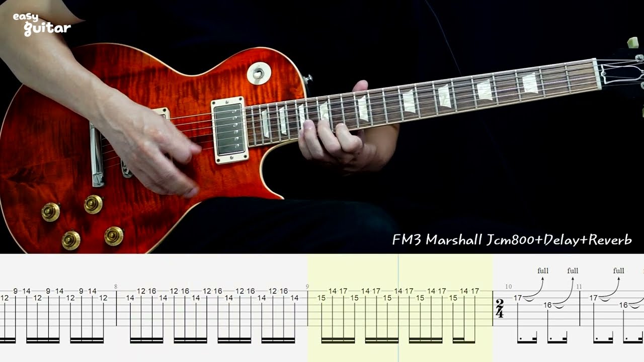 Ozzy Osbourne - Miracle Man Gutiar Solo With Tab(Slow Tempo)