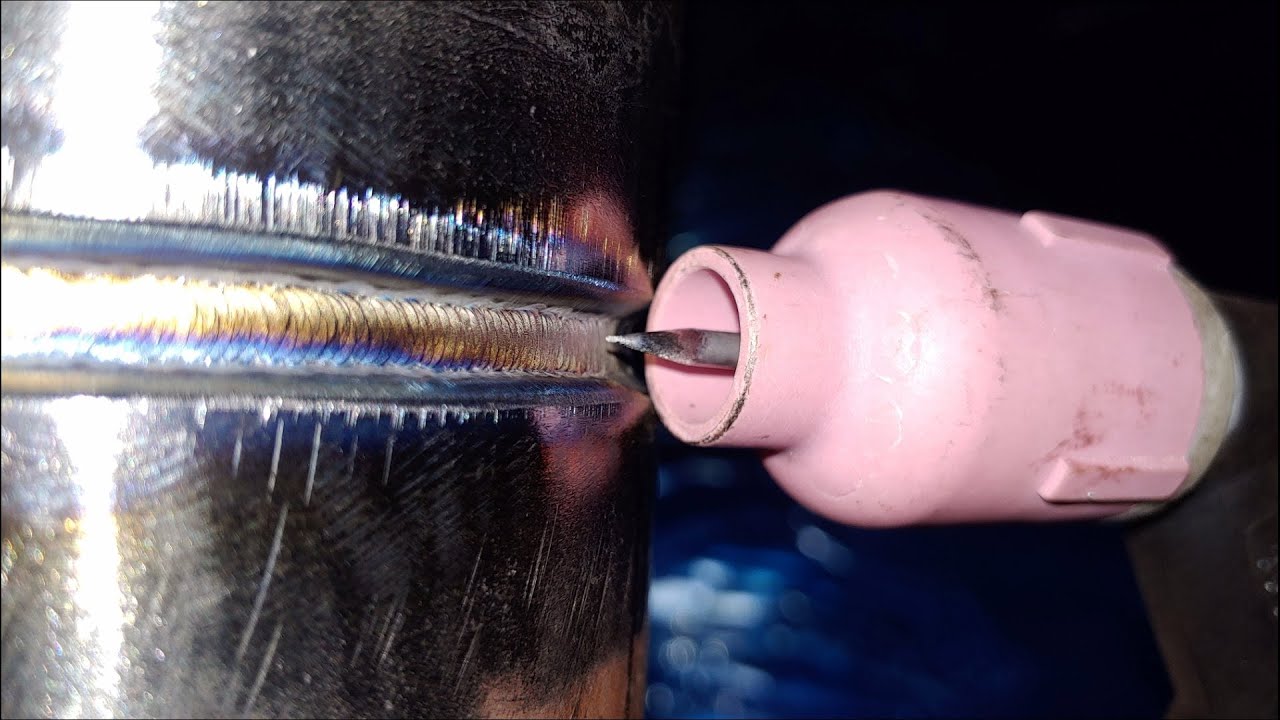 2G Горизонтальный корневой проход трубы CS. Сварка Tig Walking The Cup. методы прокладки проволоки