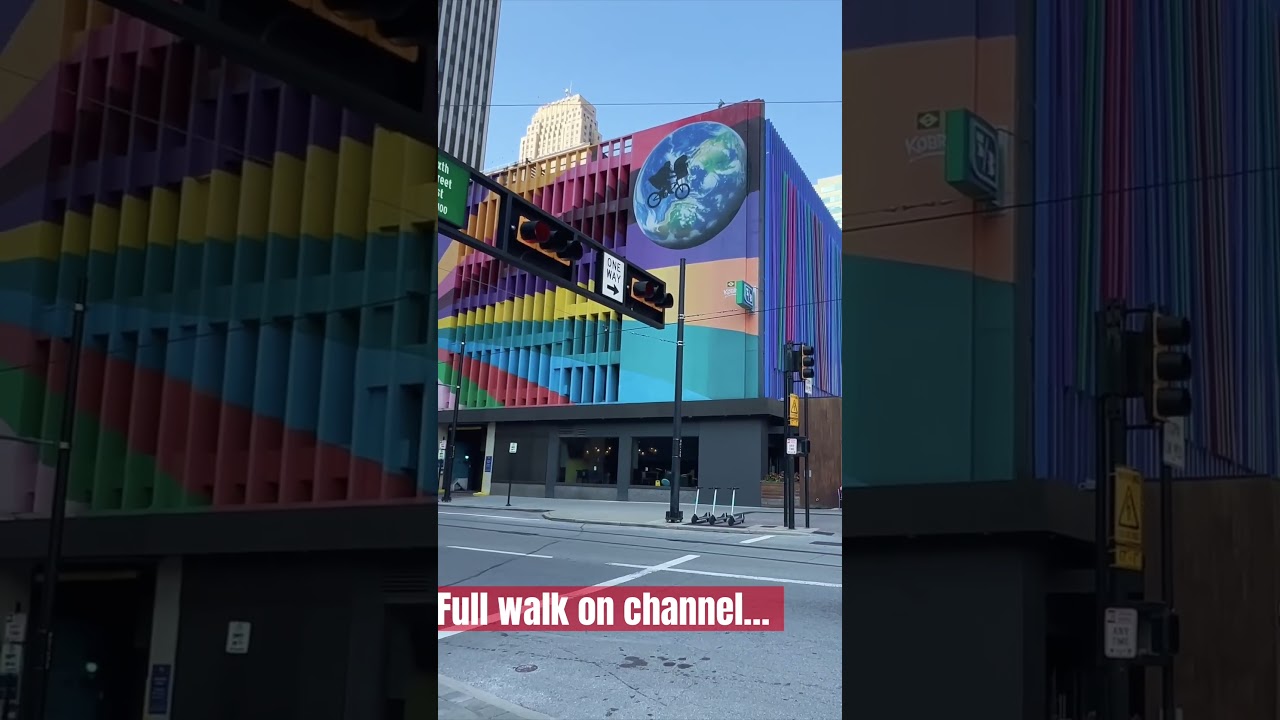 Walking Downtown Cincy  &mdash; #treadmillscenery #travel #citywalks #treadmillworkout #virtualwalk