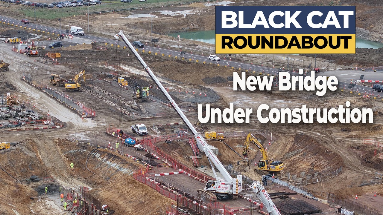 A428 Black Cat to Caxton Gibbet – New bridge construction - 8 March 2026