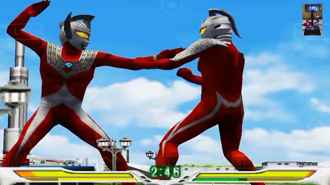 Round 2 🎮 Ultraman Fighting Evolution PSP (ppsspp) | Ultraman Taro vs Ultraseven 🔥