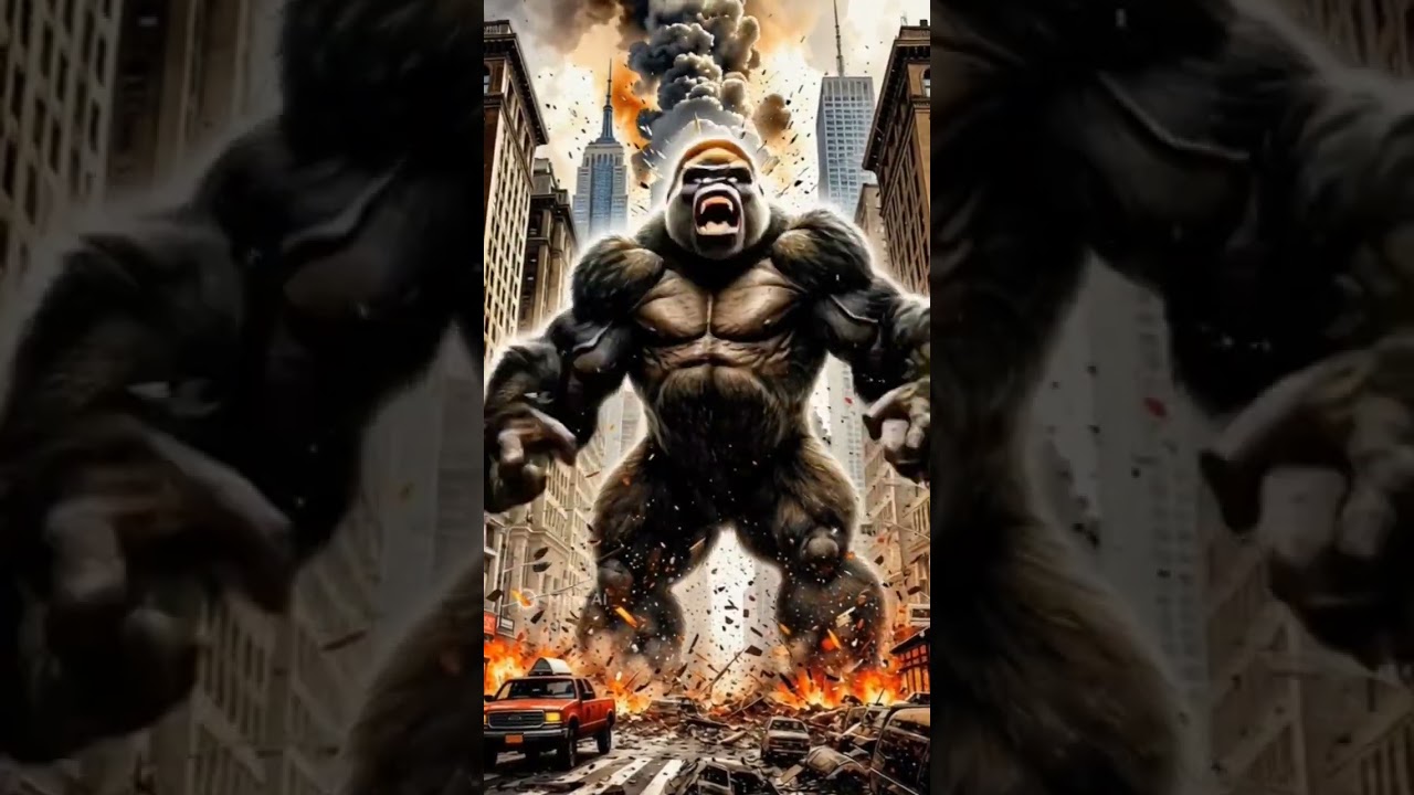 King Kong's Last Stand: The Sky Isn't Safe Anymore!"*:*  