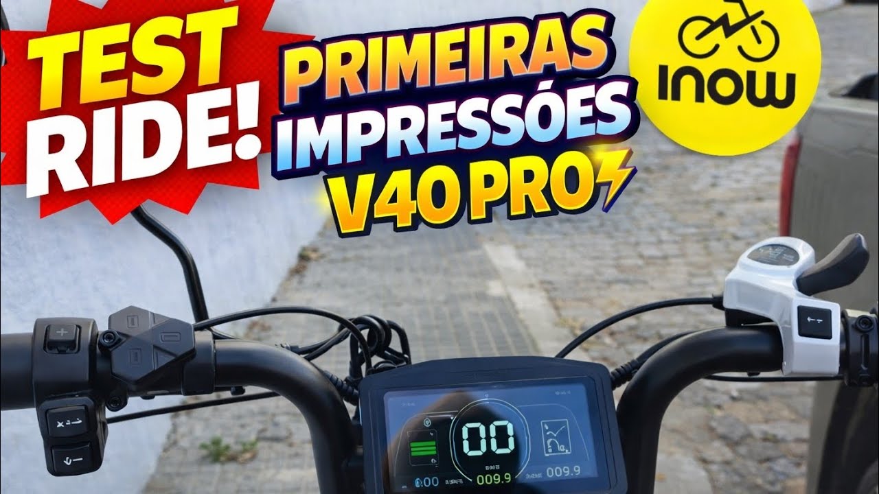 Primeiras Impressões da Bike Elétrica V40 Pro (teste rápido)