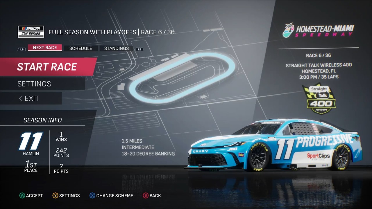 NASCAR 25 - Denny Hamlin Championship Mode - Race 6/35