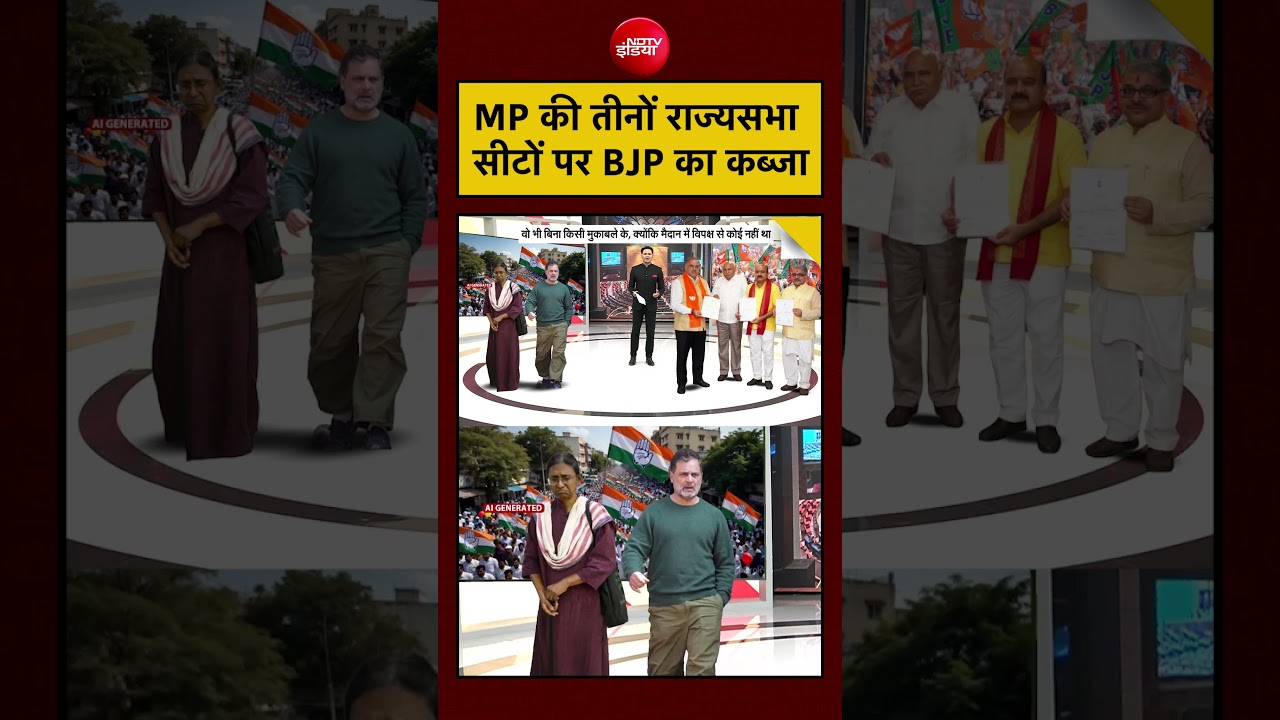Bharat Ki Baat Batata Hoon| MP Rajya Sabha Election: MP की तीनों राज्यसभा सीटों पर BJP का कब्जा|